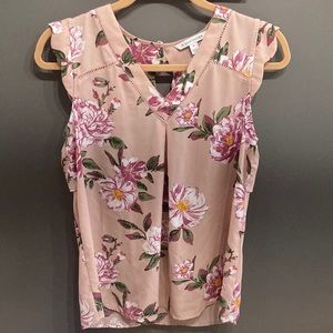 41 Hawthorn Pink Sheer Sleeveless Top
